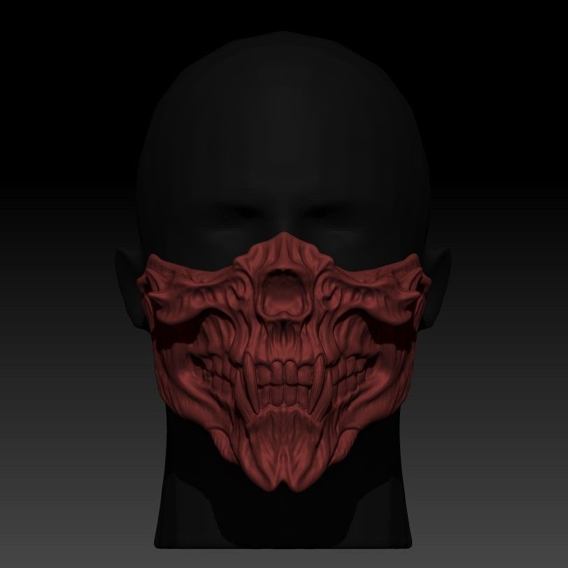 z2.jpg STL file Demon Mask (Covid19)・3D print object to download, freeclimbingbo