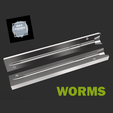 worms.png Worms" soft lure mold 12CM