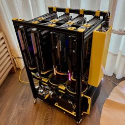 IMG_3323_1.jpeg Archivo 3D gratis Plataforma minera vertical GPU v3 - Piezas personalizadas・Plan para descargar y imprimir en 3D