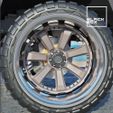 A6.jpg OFFROAD WHEEL SET with LOW PROFILE TIRES FOR DIECAST AND RC