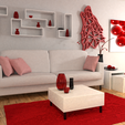 livingroom.png Loup low poly design / low poly Wolf design