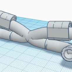 EXH4.jpg Archivo STL RC Drift Car Twin Exhaust System 1:10 Round Muffler・Modelo para descargar y imprimir en 3D, Jipan