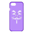 case iphone 7 y 8 V de Vendetta _fixed.stl CASE IPHONE 7/8 - 7/8 PLUS - X/XS V for Vendetta