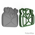 0007-Mail-with-heart.png Mail with heart Cookie Cutter 0007