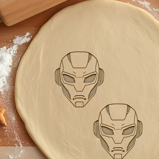 Robot Head Cookie Cutter, Biscuit Cutter 3D model