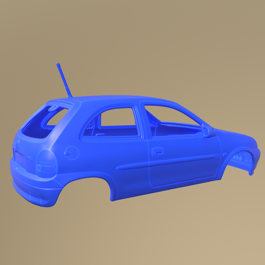 A010.png OPEL CORSA B  Hatchback 1998 PRINTABLE CAR IN SEPARATE PARTS