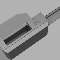 Screenshot-2023-08-15-233608.png STL file Nintendo Switch docking case (NES 40TH Anniversary edition) {Has Space for 3 game boxes at the back}・3D printing model to download