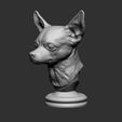 Chihuahua_Deer_Head.jpg Chihuahua 3D STL Model Bust Desktop Statue