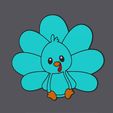 WALL-ART.jpg Farm Animals - Sitting Turkey/Peacock - Wall Art