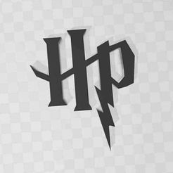 Capture.jpg STL file Harry Potter Silhouette Logo・Model to download and 3D print