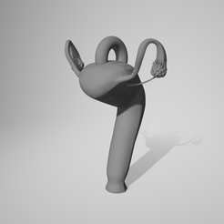 a.png Download STL file uterus keychain • 3D print design, 3D-CENSORED