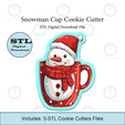 Etsy-Listing-Template-STL.png Snowman Cup Cookie Cutter | STL File