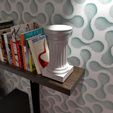Column_on_a_shelf_01.jpg STL-Datei Doric Pedestal Container kostenlos・3D-druckbares Objekt zum herunterladen
