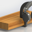 render-2.png Headphone Stand with Table Attachment - Can be Fixed to Table