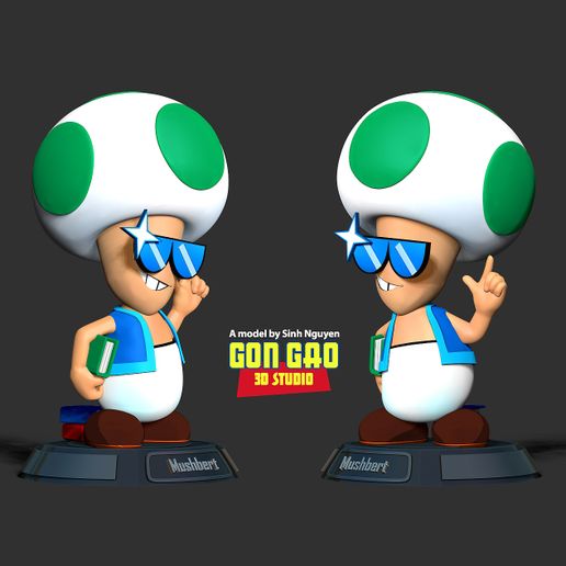 💬 Mushbert Fanart・ 3D File for ・Cults