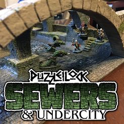 Sewer_promo1.jpg 3D file PuzzleLock Sewers & Undercity・Design to download and 3D print