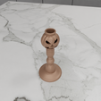 HighQuality4.png 3D Pumpkin Candle Holder with 3D Stl File & Halloween Pumpkin, Modern Candle Holder, Candlestick Holder, 3D Printing, Pumpkin Decor