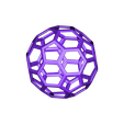 Bucky_C_30mm.stl Buckyball, Truncated Icosahedron, Soccer Ball, C60