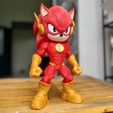 IMG_0152.jpg Speed Force Sonic - sonic x flash Fan art (no ams-multiparts/3mf)