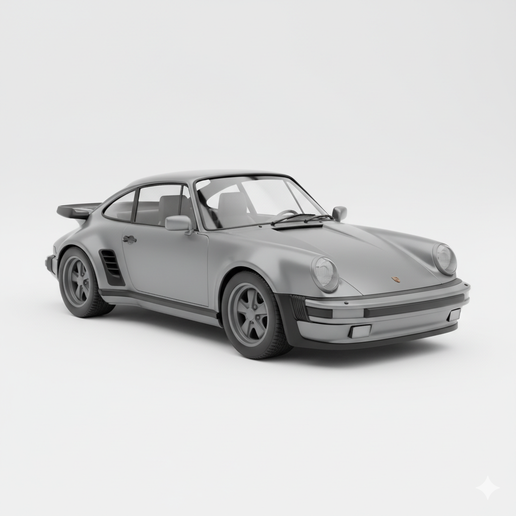 Porsche 930 Turbo hypercar, diorama, supercar, sports car, vehicle, garage, vintage car, automobile, muscle car, car, race car, car 3D, classic car, SUV, truck, car model, JDM, drift car, pickup, car STL