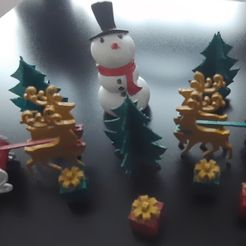 Fichier STL gratuit Kit de carte de Noël en traîneau, impression 3d  🎄・Design pour imprimante 3D à télécharger・Cults