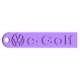 e-Golf.stl Volkswagen e-Golf Keychain