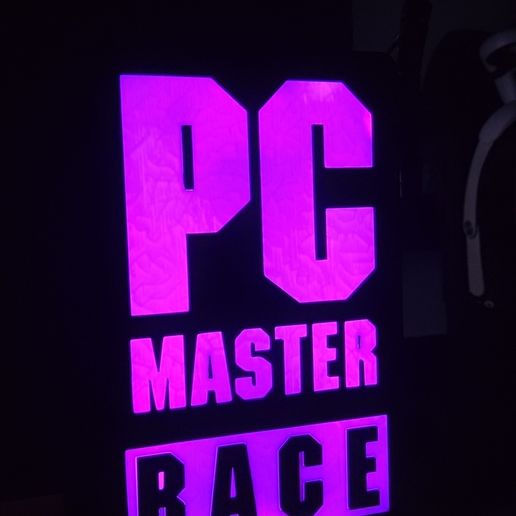 PC Master Race Neon Light
