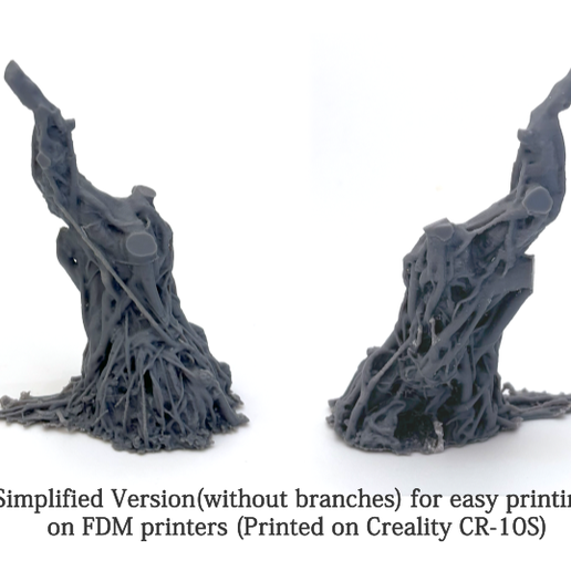 Simplified-Version-without-branches-for-easy-printing-on-FDM-printers-Printed-on-Creality-CR-10S.png 3D-gescannter knorriger Baum mit abnehmbarer Baumkrone