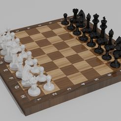jeux-echecs-3D.jpg OBJ-Datei Spielfiguren Schach・Design für den 3D-Druck zum Herunterladen