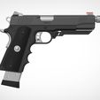 008.jpg Modified Remington R1 pistol from the game Tomb Raider 2013 3d print model