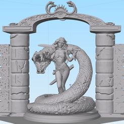 AF88242C-E96E-46EB-93C8-8127EE4280E4.jpeg STL file Red Sonja Snake Cult・Model to download and 3D print