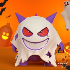 gengar-halloween-2023-logo.jpg Файл STL pokemon gengar halloween 2023・Модель 3D-принтера для загрузки