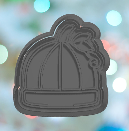 Baby Shower Pumpkin Beanie Cookie Cutter 3D model