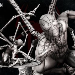 032822-Wicked-Spiderman-Sculpture-00-copia.jpg Archivo 3D Wicked Marvel Spiderman (Tom Holland) Sculpture: Tested and ready for 3d printing・Plan para descargar y imprimir en 3D, Wicked