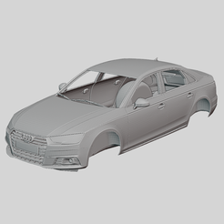 Audi-A4-i1.png Archivo STL Audi A4 Sedan 2016 Carrocería Imprimible・Modelo para descargar e imprimir en 3D
