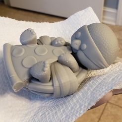 20230601_180618.jpg STL file Baby ninja turtle eating a pizza・3D printing idea to download