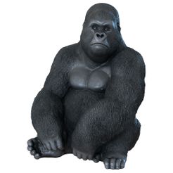 ren.RGB_color.0000.jpg Statue of a Sitting Gorilla