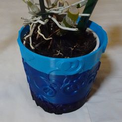 Raindrop-Flowerpot-large-close-view.jpg Raindrop pattern flower plant pot