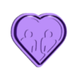 partnership heart-cookiecad.stl Partnerschaft Herz Ausstechform