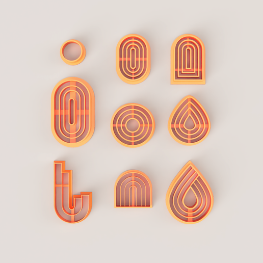 Contour  POLYMER CUTTER SET 3D model