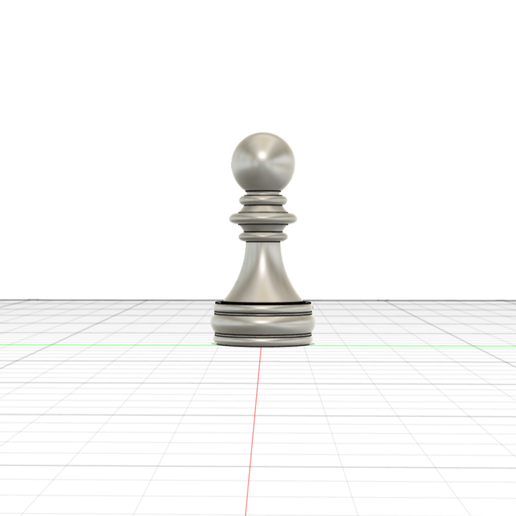 Chess pawn 3D model