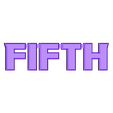 fifth-element-emblem.stl "Fifth" emblem for Honda Element