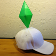 TheSims1.png The Sims Plumbob LED Hat, A Casual One Piece Costume, Wearable Plum Bob Sim Diamond with Headband Strap for Cosplay, Comiccon, Halloween