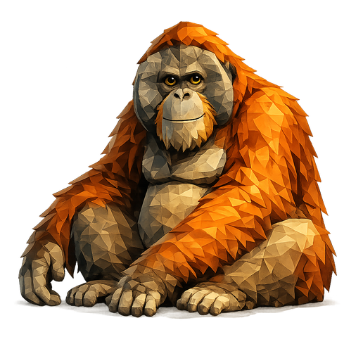 Low-Poly Orangutan
