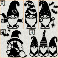20230919_120326.jpg STL file BIG GNOME WALL ART PACK HALLOWEEN GNOME WALL DECOR BUNDLE・3D printable model to download