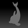 07.jpg Dolphin Fish  3D Printable Marine Animal Model