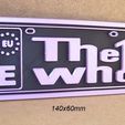 the-who-concierto-entradas-grupo-musica-rock-2.jpg The Who, Mini License Plate, logo, poster, sign, signboard, europe, band, music group