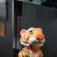 Tiger articulated figure, print-in-place, cute-flexi