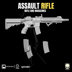 1.png Assault Rifle for Action Figures