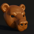 .3.png Bear Cosplay Face Mask 3D print model